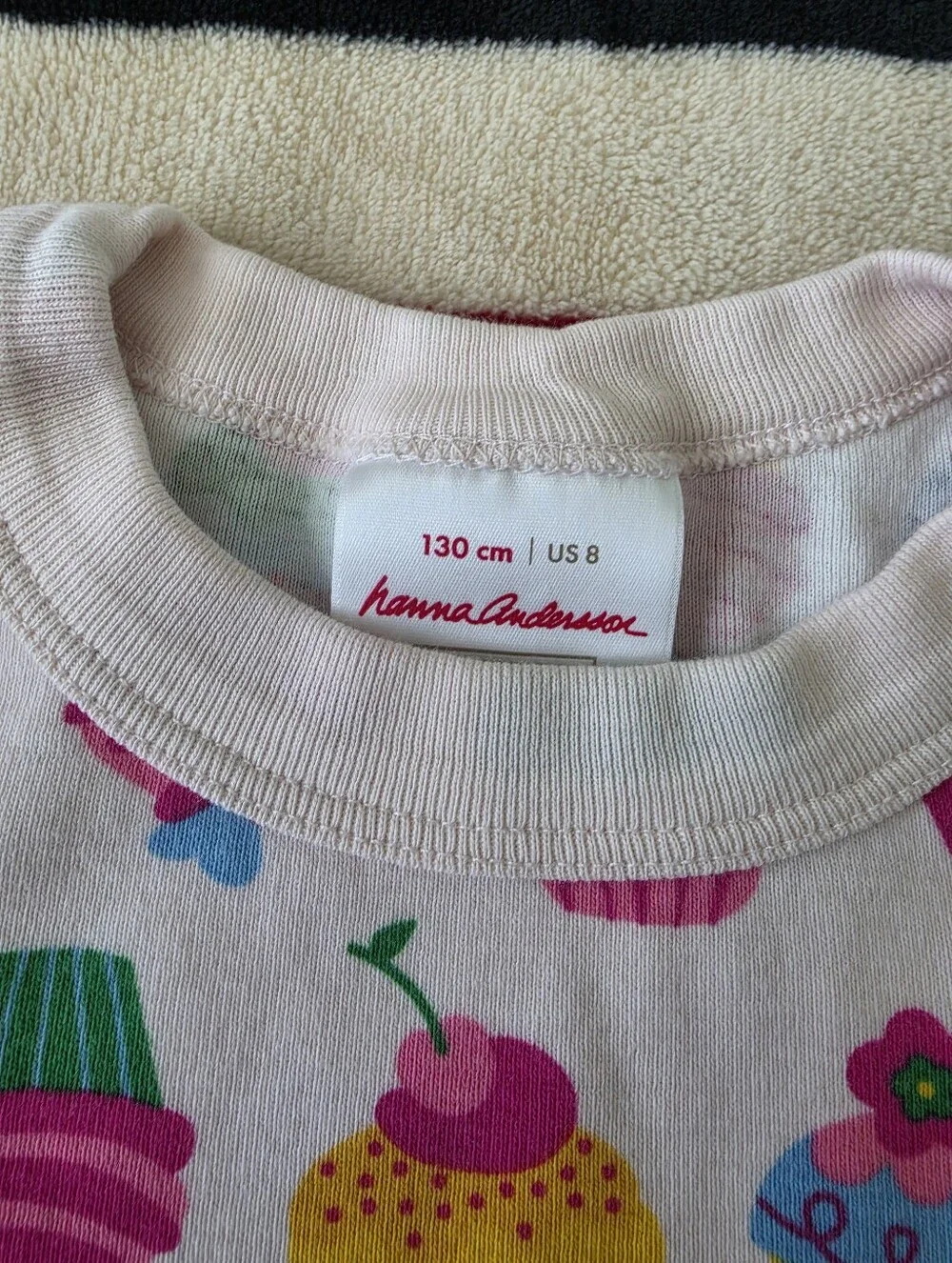 Hanna Andersson Cupcake Print Pajama Size 8